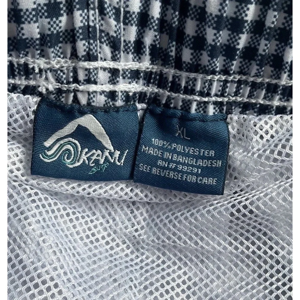 Kanu Surf‎ Men's Monaco Swim Trunks-Navy Blue Spotted Pattern- Size XL